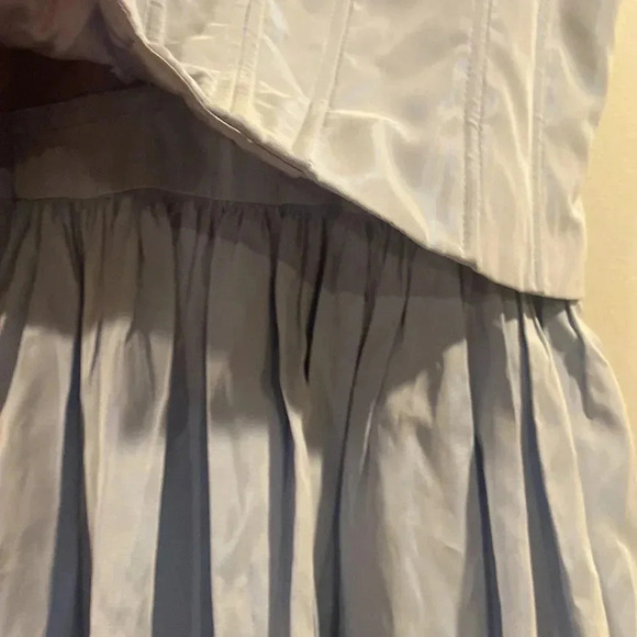 Jessica McClintock Gunnesax sz 9/10 acetate gown with netted skirting under - Picture 2 of 8